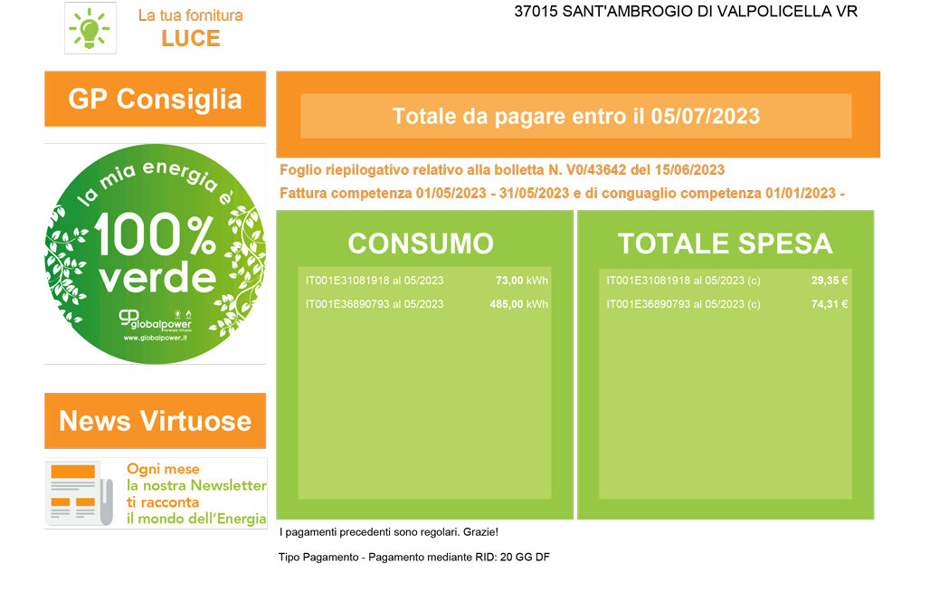 Guida alla lettura della bolletta 2.0
